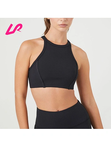 Add sophistication to your activewear with our black ribbed crop top. Shop now for a range of sizes and colors to elevate your workout wardrobe with our black ribbed crop top.